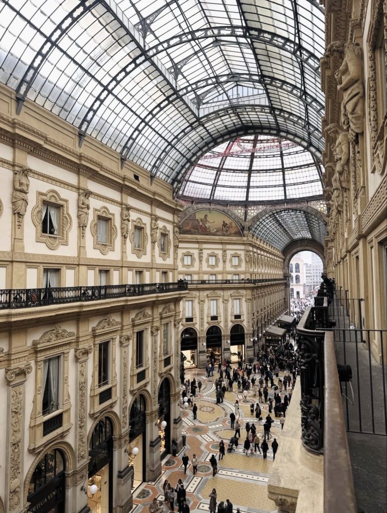 a picture of the Milan Galleria